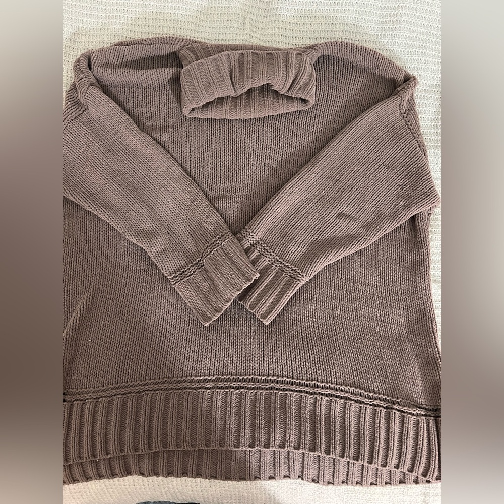 Aerie Brown Turtleneck Sweater